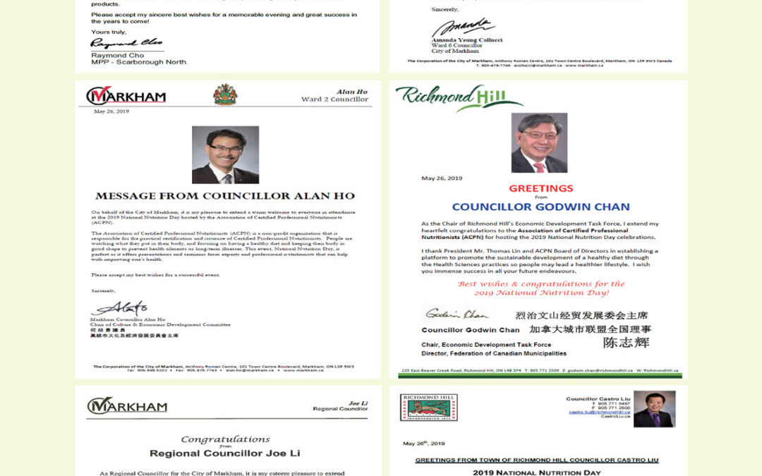 Greeting Letters for National Nutrition Day